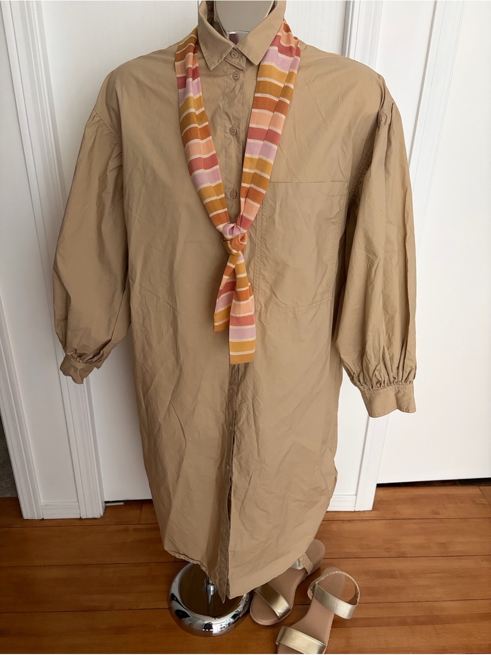 H&M oversized shirt dress ptp 22”